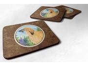 Set of 4 Afghan Hound Foam Coasters