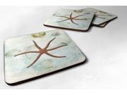 Set of 4 Starfish Foam Coasters