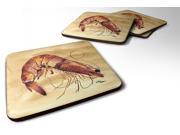 Set of 4 Shrimp Foam Coasters