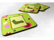 Set of 4 Skye Terrier Foam Coasters