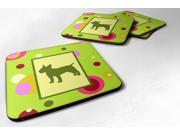 Set of 4 Bull Terrier Foam Coasters
