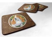Set of 4 Basset Hound Foam Coasters