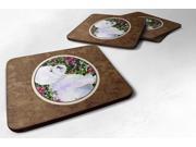 Set of 4 Bichon Frise Foam Coasters