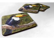 Set of 4 Bird Toucan Foam Coasters