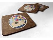 Set of 4 Pekingese Foam Coasters
