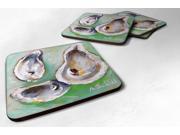 Set of 4 Oyster The Eye of The Oyster Foam Coasters