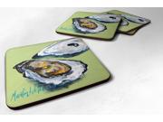 Set of 4 Oyster Two Shells Foam Coasters