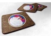 Set of 4 Samoyed Foam Coasters