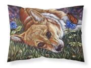 Corgi Pastel Butterfly Fabric Standard Pillowcase 7325PILLOWCASE