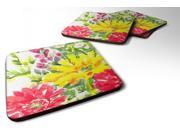 Set of 4 Flower Foam Coasters