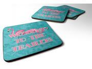 Set of 4 Welcome to the Trailer Foam Coasters