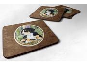 Set of 4 Entlebucher Mountain Dog Foam Coasters