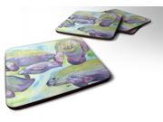 Set of 4 Manatee Foam Coasters