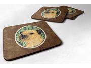 Set of 4 Border Terrier Foam Coasters