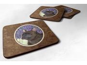 Set of 4 French Bulldog Foam Coasters