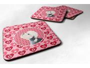 Set of 4 Dandie Dinmont Terrier Foam Coasters