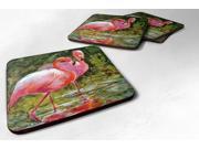 Set of 4 Bird Flamingo Foam Coasters