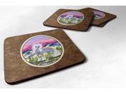 Set of 4 Chinese Crested Foam Coasters