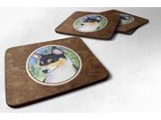Set of 4 Fox Terrier Foam Coasters