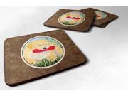 Set of 4 Golden Retriever Foam Coasters