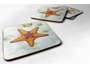 Set of 4 Starfish Foam Coasters
