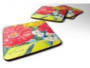 Set of 4 Flower Foam Coasters
