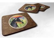 Set of 4 Manchester Terrier Foam Coasters