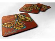 Set of 4 Insect Butterly Butterfy Foam Coasters