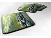 Set of 4 Ballet Topal Green Foam Coasters