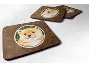 Set of 4 Shiba Inu Foam Coasters