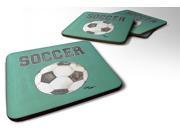 Set of 4 Soccer Foam Coasters