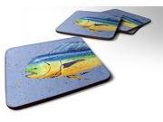 Set of 4 Dolphin Mahi Mahi Foam Coasters