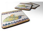 Set of 4 Bird Pelican Foam Coasters