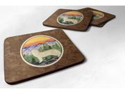 Set of 4 Siberian Husky Foam Coasters