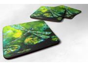 Set of 4 Insect Dragonfly Summer Flies Foam Coasters