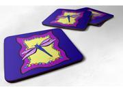 Set of 4 Dragonfly Foam Coasters