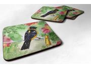 Set of 4 Bird Black Headed Grosbeak Foam Coasters