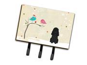 Christmas Presents between Friends Poodle Black Leash or Key Holder BB2543TH68