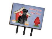 Dog House Collection Standard Schnauzer Black Leash or Key Holder BB2786TH68