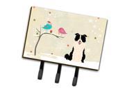 Christmas Presents between Friends Border Collie Black White Leash or Key Holder BB2590TH68
