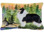 Collie Decorative Canvas Fabric Pillow