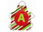Christmas Oranment Holiday Initial Letter A Apron CJ1039 AAPRON