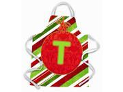 Christmas Oranment Holiday Initial Letter T Apron CJ1039 TAPRON