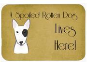 Bull Terrier Spoiled Dog Lives Here Kitchen or Bath Mat 20x30 BB1457CMT