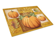 Fall Harvest Pumpkins Glass Cutting Board Large PTW2006LCB