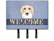 Longhair Creme Dachshund Welcome Leash or Key Holder BB1398TH68