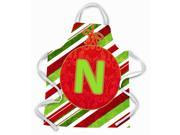 Christmas Oranment Holiday Initial Letter N Apron CJ1039 NAPRON