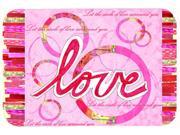 Love is a Circle Valentine s Day Kitchen or Bath Mat 24x36 PJC1115JCMT