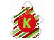 Christmas Oranment Holiday Initial Letter K Apron CJ1039 KAPRON
