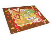 Let Love Guide Your Heart Valentine s Day Glass Cutting Board Large PJC1113LCB